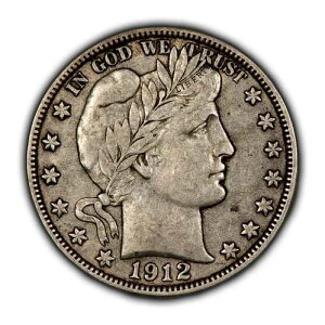 1912-D 50�Z���g �o�[�o�[ �V���o�[ �n�[�t�h�� - ���X�^�[ - �I���W�i�� XF - SKU-H3051