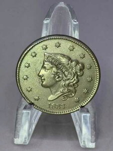 1837 �N Young Matron Head Large Cent AU+ (Medium Letters) �V���[�v�R�C��!