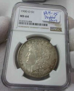 1900-O �����K���E�_���[ NGC MS64 VAM-15 ���t�̉E���ɓ�d���i�����ȉJ�j