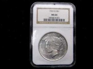 1922-D NGC MS64 �s�[�X�V���o�[�_���[ - USP422D0