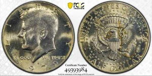 1979�N D�E�P�l�f�B�E�n�[�t�_���[ 50�Z���g ������ PCGS MS 64 �f���炵��