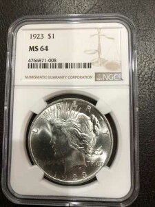1923 �N�t�B���f���t�B�A�����s�[�X �_���[ NGC MS64�A���̃O���[�h�͂������� ??159,041 �ł�!