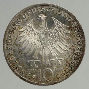 1992 D �h�C�c���J�M�� Pour-le-Merit? �V���o�[ �h�C�c�� 10 �}�[�N�R�C�� i93872-