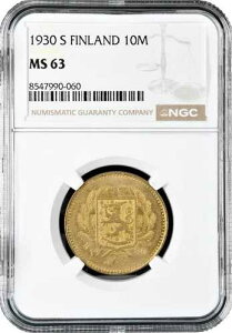 �t�B�������h 10 markkaa 1930 S�ANGC MS63�A�u�t�B�������h���a�� (Suomi) (1918 - 1962)�v-