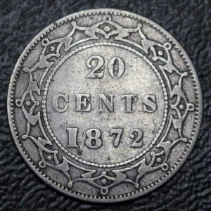 1872 H �j���[�t�@���h�����h - 20�Z���g - .925 �V���o�[ - �r�N�g���A - �f���炵���R�C��