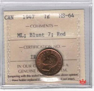1947�N�J�i�_1�Z���g���[�v�����[�t�u�����g7 - ICCS MS64 - IR 396-