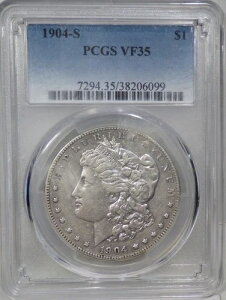 1904-S �����K����� PCGS�O���[�h VF 35�u�󏭂ȓ��t�A���荠���i�v