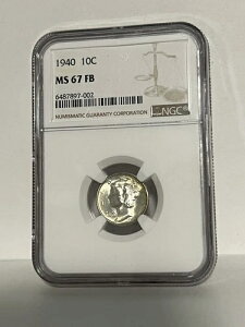 1940�N���}�[�L�����[�E�_�C���ANGC MS67FB�B�t���b�V�����[���E�g�[�j���O�APQ�B