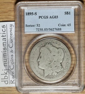 1895�N S ���[�K����� 1�h�� - PCGS - AG 03