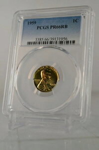PR66RB 1959�N ���b�h�u���E�� �����J�[�� �y�j�[ PCGS �O���[�h 1�Z���g �v���[�t�R�C�� ���Ɋ󏭂�1�Z���g