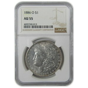 1886 O �����K���E�_���[ AU 55 NGC �V���o�[ $1 �R�C�� SKU:CP70
