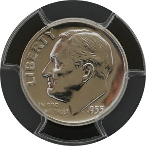 PR68 1955�N PCGS �O���[�f�b�h �v���[�t �V���o�[ ���[�Y�x���g �_�C�� �� �����ʃR�C�� PR 68