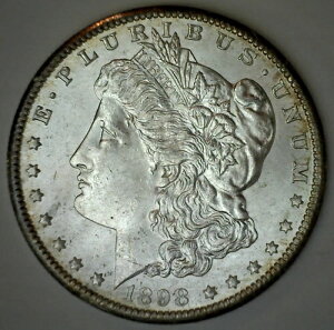 1898 O ���[�K�� �V���o�[ �_���[ ������ $1 �č��^�R�C�� BU �j���[�I�[�����Y������