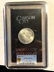 A9014�A�����K����݁AGSA�z�[�h�S�[���h�V�[���hPCGS MS62 1884 CC�A�I���W�i���{�b�N�X�t��