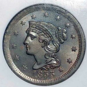 NGC MS-64 BN 1855 �҂ݍ��݃w�A ���[�W�Z���g�A�s���ȋP���A������