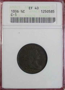 1806�N �h���[�v���� �n�[�t�Z���g C-1 �X���[�� 6 �X�e���Ȃ� ANACS XF40 *�Â��Ό����̃X���u*