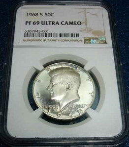 1968-S NGC PF69 �E���g���J���I 50�Z���g �P�l�f�B �n�[�t�_���[ #945-001