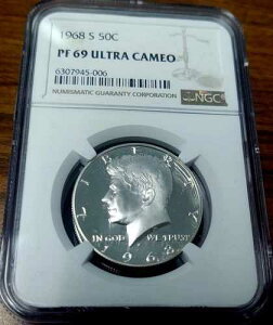 1968-S NGC PF69 �E���g���J���I 50�Z���g �P�l�f�B �n�[�t�_���[ #945-006