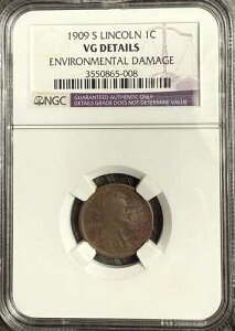 1909�N- �����J�[�� �E�B�[�g �Z���g �R�C�� �y�j�[ NGC VG �ڍׁA1�Z���g