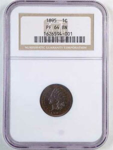 1895�N 1�Z���g �v���[�t �C���f�B�A���w�b�h �Z���g PF64BN NGC 1626594-001