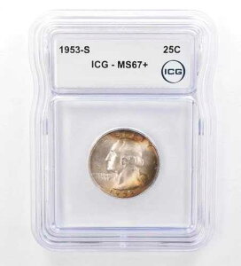 1953-S ���V���g�� �N�H�[�^�[ MS67+ ICG �������g�[�� *7615