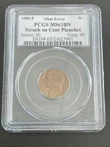 1980-P �W�F�t�@�[�\�� 5�Z���g �X�g���C�N�I�� �Z���g�v�����V�F�b�g �~���g�G���[ PCGS MS-63 (B17)