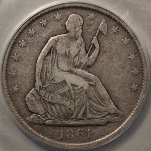 1861-O ���o�e�B �V�[�e�b�h �n�[�t �h�� ANACS F-15 - ������t�ł�!