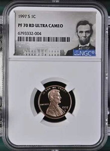 :1997-S 1C �����J�[�� �Z���g NGC PF 70 RD DCAM ���b�h �E���g���J���I �g�b�v�|�b�v �ō��O���[�h