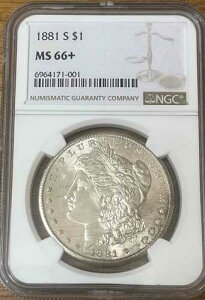 1881�N S $1 �����K����� NGC MS66+ PLUS �X�[�p�[�u���X�g�z���C�g