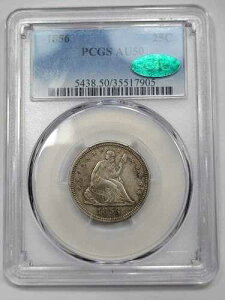 1856�N 25�Z���g ���ȃ��o�e�B�N�H�[�^�[ PCGS AU50 CAC �`���C�X �I���W�i�� ������ *K200