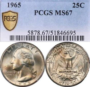 MS67 1965�N 25�Z���g ���V���g�� �N�H�[�^�[�APCGS �g�D���[�r���[ - �W���g�[���̖��邢����