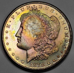 1878�N S �����K�� �V���o�[ �_���[ $1 �����X�^�[ ���C���{�[�g�[�� �n�C�O���[�h Wow *J939