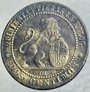 1870�N �X�y�C���v�����̍d�� 150�N�O 2�Z���e�B��