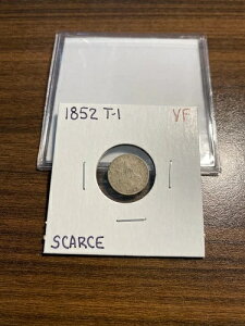 1852-P 3�Z���g��� 3CS VERY FINE+ (VF+) PLUS �^�C�v1�A�X���[���X�^�[