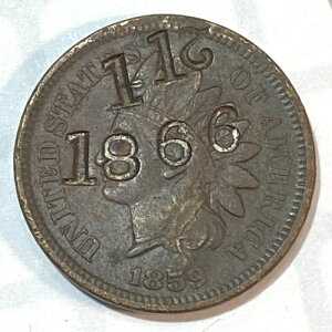 1859�N�C���f�B�A���Z���g �I���W�i��XF�ڍ� 1866�N1��12�� �J�E���^�[�X�^���v CHRC