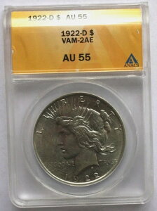 1922 D ANACS AU 55 VAM2AE �_�C�u���C�N Y �����t�߂̉E���A�����̑傫�ȋT�􂠂�