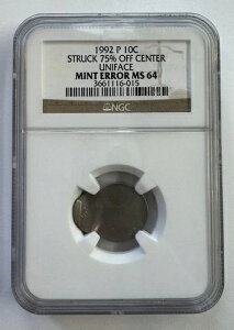 1992-P 10�Z���g ���[�Y�x���g �_�C�� NGC MS 64 - 75% �I�t�Z���^�[���� - UNIFACE