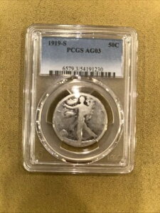 1919�N S�E�H�[�L���O���o�e�B�n�[�t�_���[ AG03 PCGS�F��