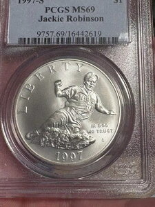 1997-S 1�h�� �W���b�L�[�E���r���\���L�O��� PCGS MS69