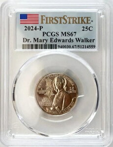 2024�N P �A�����J�����p�N�H�[�^�[ ���A���[�E�G�h���[�Y�E�E�H�[�J�[���m PCGS MS 67 �t�@�[�X�g�X�g���C�N