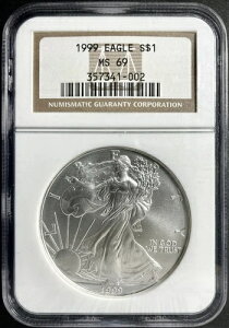 1999�N�A�����J���C�[�O����� $1 NGC MS-69 ? KM 273