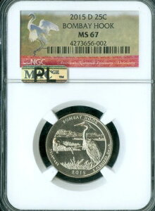 2015 D �{���x�C�t�b�N �N�H�[�^�[ NGC MS67 PQ MAC PL *