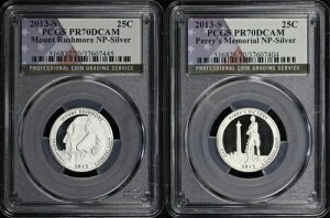 2013-S ���V�����A�R�ƃy���[�Y�L�O�� NP �V���o�[ ATB 25�Z���g�Z�b�g PCGS PR-70 DCAM