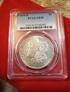 1879o Pcgs B/D Xf45 ���[�K���V���o�[Dlr. 90# $2 �D�B#45-52