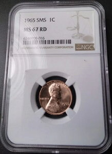 :1965 SMS 1C �����J�[�� �Z���g NGC MS-67-RD �u���C�g�V���C�����b�h ���[�|�b�v �ō��O���[�h