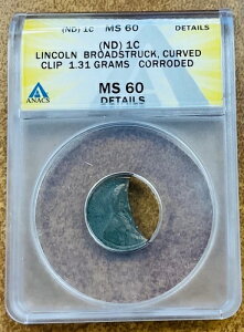 ND �����J�[�� �Z���g �N���Z���g �J�[�u �N���b�v 1.31 �O���� ANACS MS60 �̏ڍׁB