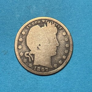 (1) �������A���e�B�[�N 1897-S �o�[�o�[�N�H�[�^�[ G-GOOD KEY DATE �f�G�ȃt�B���[