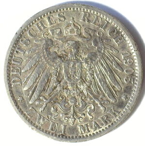 �h�C�c �v���C�Z�� 1905A (�x������) ��� 2�}���N (KM#522) XF/AU