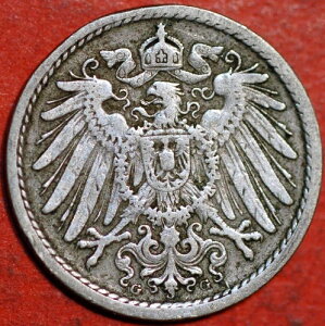 �h�C�c�鍑 5 �y�j�b�q 1901 G KM# 11