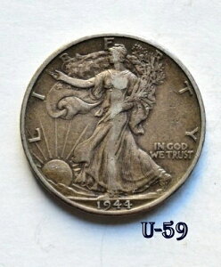 1944�N D US 50�Z���g�u�E�H�[�L���O�E���o�e�B�E�n�[�t�_���[�v�V���o�[�iU-59�j